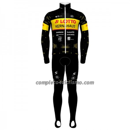 Completo Maglia ML + Pantaloncino con bretelle ML 2023 Lotto-Kern Haus Giallo Nero